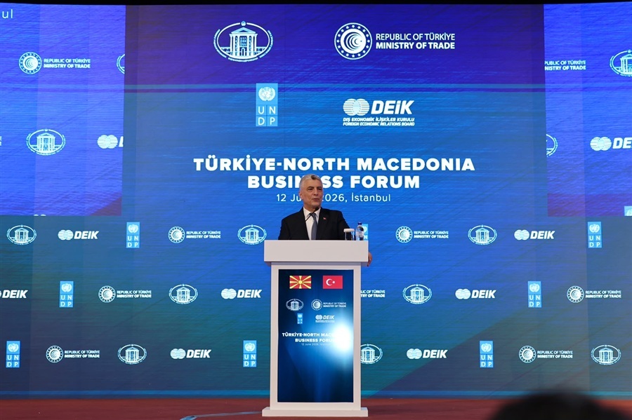 Ticaret Bakanı Ömer Bolat, "Türkiye-Kuzey Makedonya İş Forumu"nda Konuştu