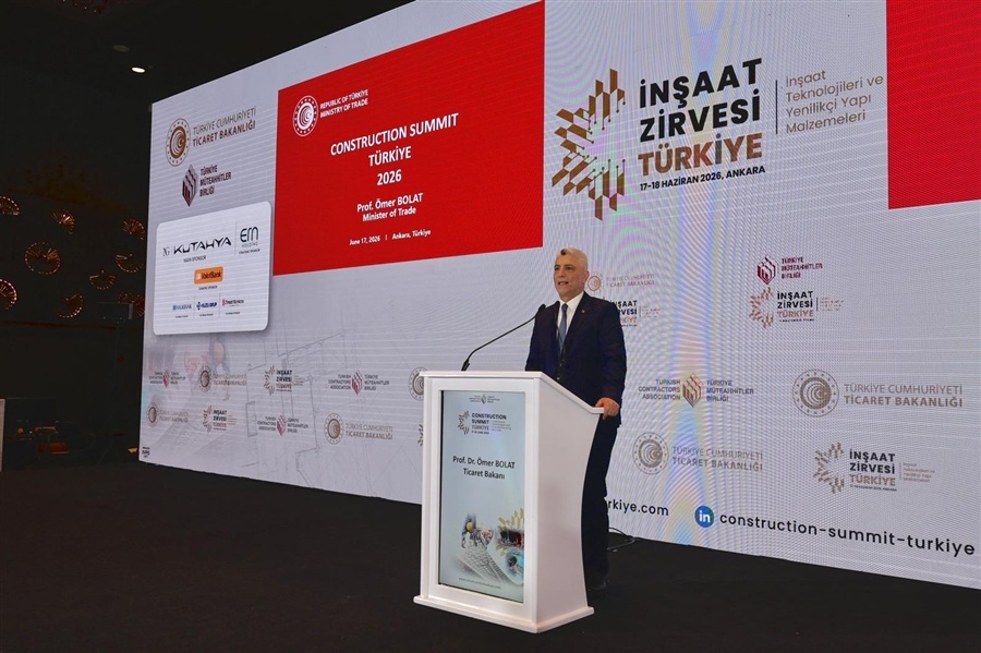 Ticaret Bakanı Ömer Bolat "İnşaat Zirvesi Türkiye" Etkinliğinde Konuştu