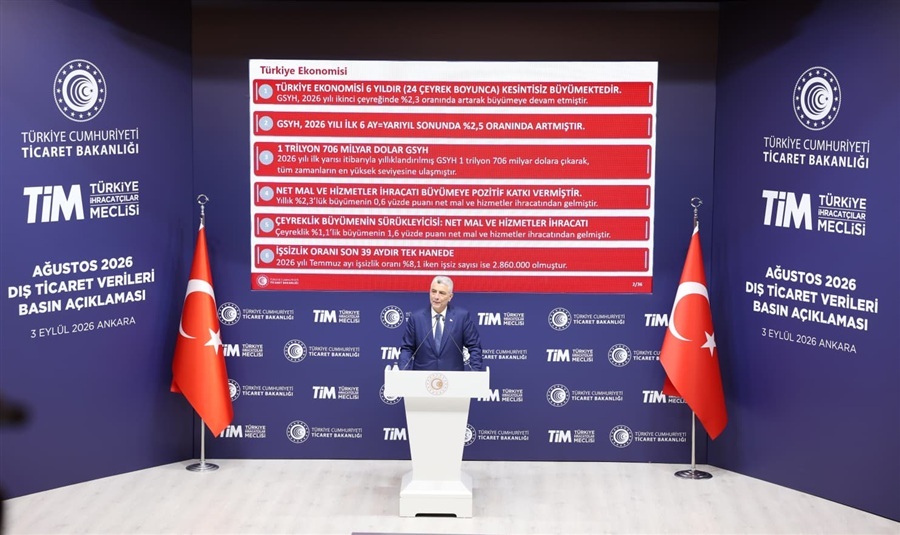 Ticaret Bakanı Ömer Bolat, Ağustos Ayı Dış Ticaret Verilerini Açıkladı