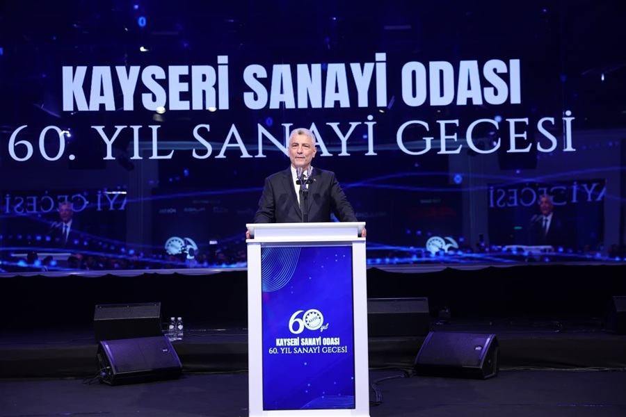 Ticaret Bakanı Ömer Bolat, Kayseri'de "60. Yıl Sanayi Gecesi" Programında Konuştu